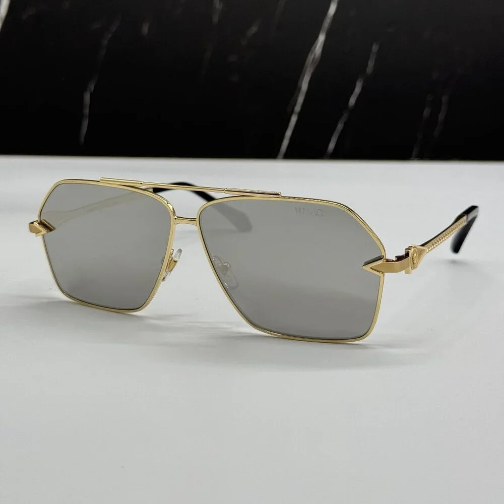 NEW VERSACE VE2284 1002/6G SUNGLASSES GOLD UNISEX VERSACE VE2284 10026G